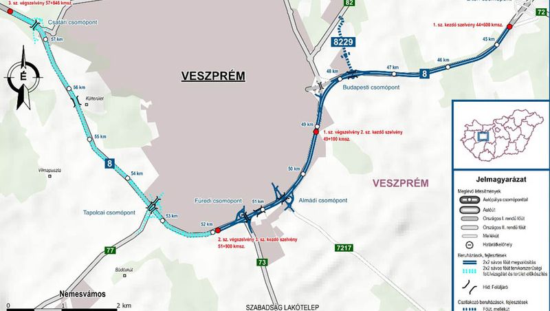 beruházások, Ezek a beruházások maradnak el Veszprémben és a Balaton-felvidéken