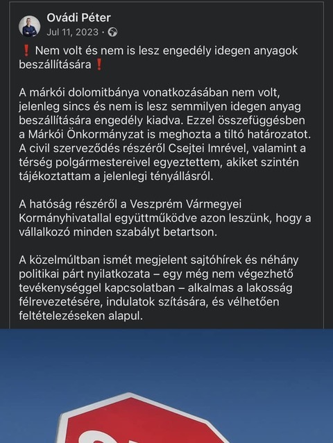 márkói dolomitbánya, MÁRKÓI DOLOMITBÁNYA – Mit szállítottak a fantom-teherautók a vízbázisra?